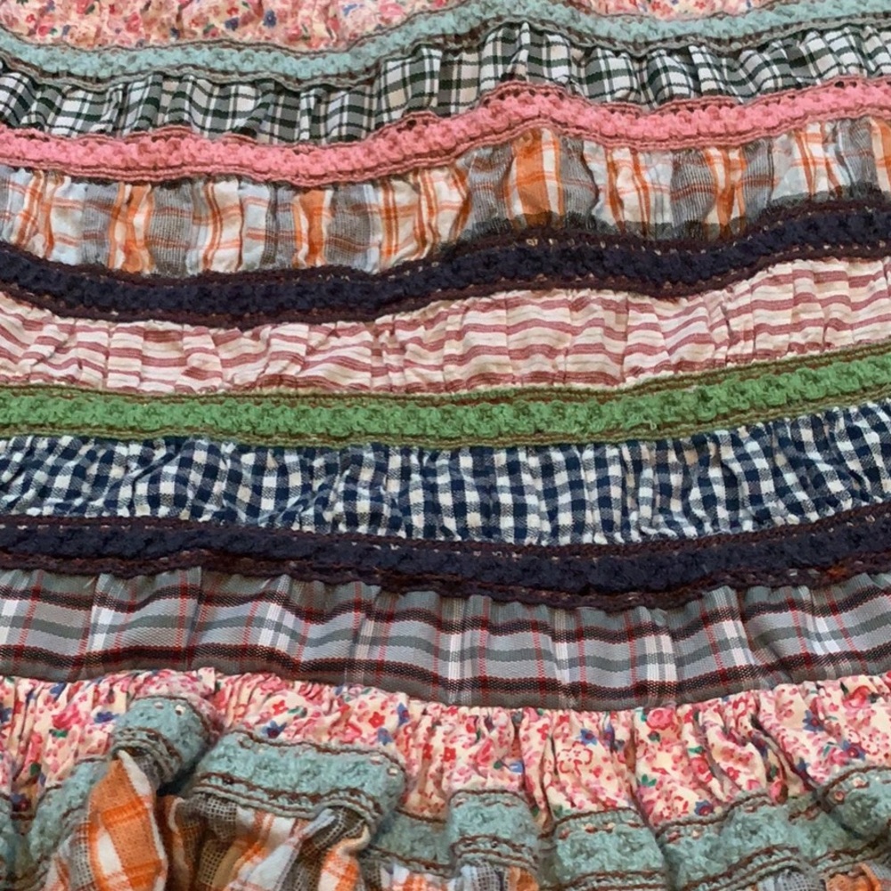 odille patchwork BoHo women’s skirt anthropology